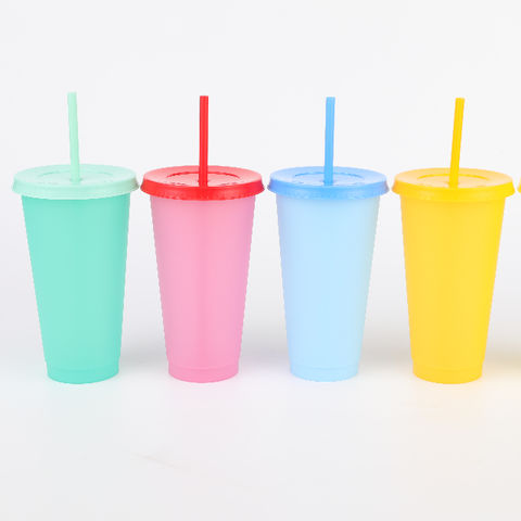 Buy Wholesale China Grinkwell 24oz Color Change Plastic Cups With Lid ...