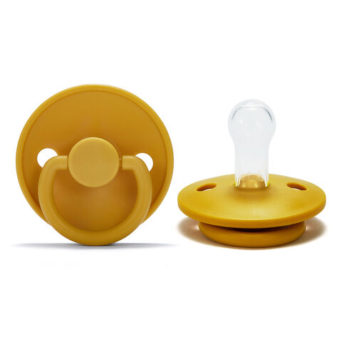 Dot Bayi Silikon Anti Gigit, Dot Bundar untuk Bayi Baru Lahir dan Balita, Mainan Gigitan untuk Hadiah