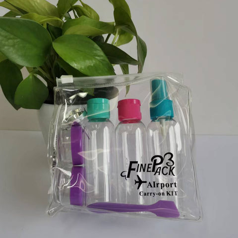 60 ml leere Flaschen mit 10 g Mini-Tiegel für Reisesets