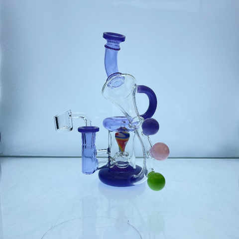 Hookah Water Portable Bong Glass Bubbler Pipe 9" Inch ASSORTED COLOR & Freebies 