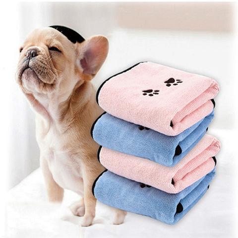 Toalla de secado para perros, material de microfibra, secado rápido, súper  absorbente, toalla de baño para perro, secado rápido, absorbe la humedad