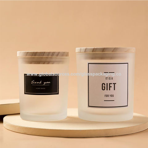 Buy Wholesale China 4oz 8oz 10oz 14oz Candle Holders, Bamboo Lids Glass ...