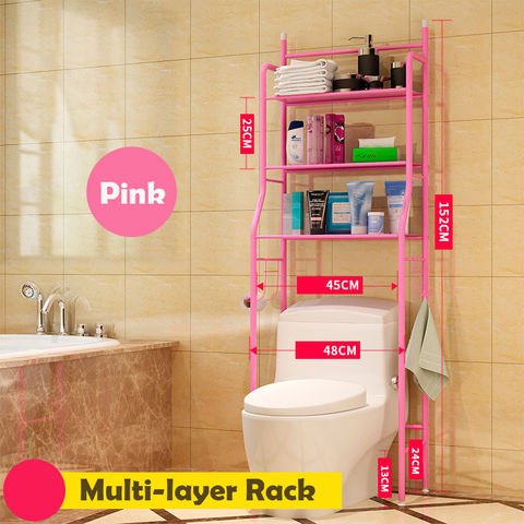 Multi-layer Floor Standing Bathroom Storage Rack - Tiered Shelf