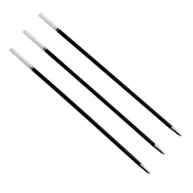 Venta al por mayor de recambios de bolígrafos de tinta azul, negra y roja de alta calidad y escritura suave a precios económicos