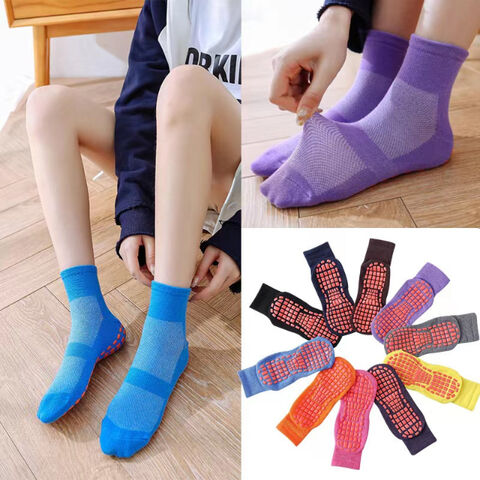 Trampoline Socks 5 Pairs Grip Socks Non Slip Yoga Pilates Slipper Socks  Cushioned Sole Socks - Buy China Wholesale Trampoline Socks/ Socks Non Slip  $2.4