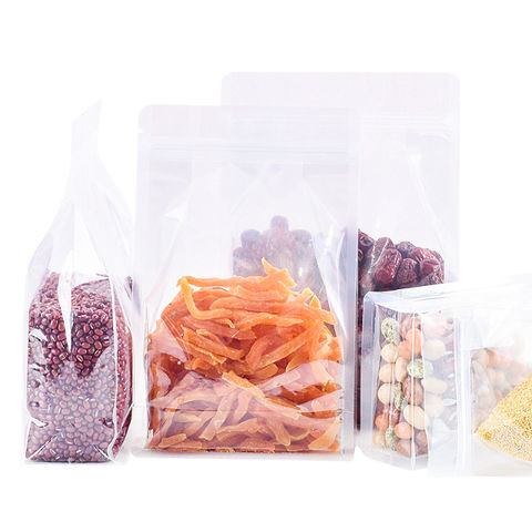 Wholesale Mylar Bags For Food Storage Resealable Clear Mylar Bags