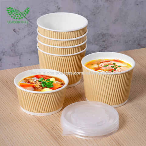 Buy Wholesale China Eco-friendly Disposable Kraft Paper Salad Fruit ...