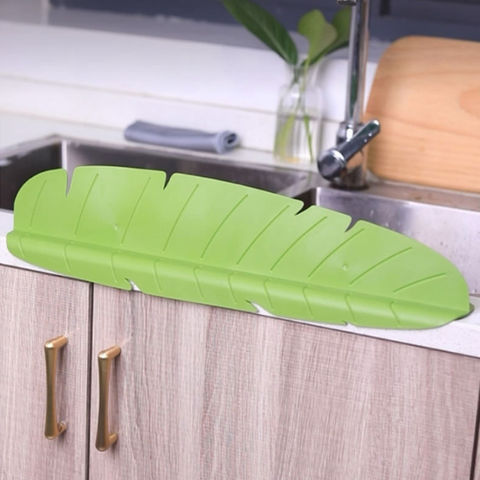 1pc Kitchen Sink Splash-proof Mat, Silicone Water Tap Suction Pad