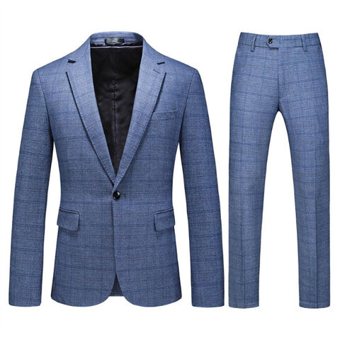 Buy Wholesale China Men's Suits,plaid Men's Suits Slim Fit, Slim Fit ...