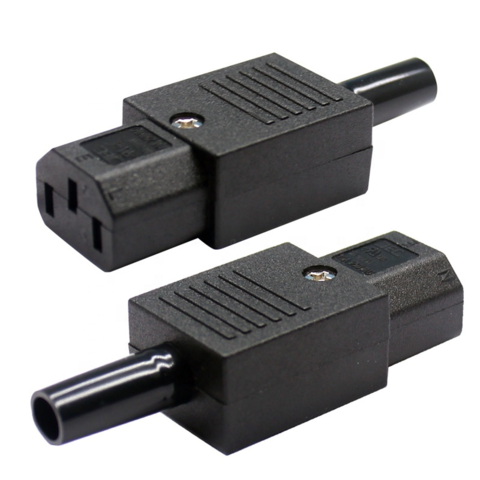 Câble droit IEC C13 C14, connecteur de prise d'alimentation ca 250V 10a, prise  mâle à prise femelle IEC 320, adaptateur d'isolation à 3 broches, 2 pièces  - AliExpress