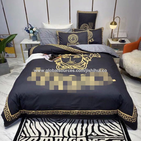 Buy Wholesale China Wholesale Luxury Brand With Logo Printed Cotton Comfort Replica Home Bedding