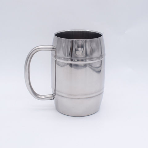 Stainless Steel Coffee Mug 500ml Mug with Lid Beer Mugs for Tea