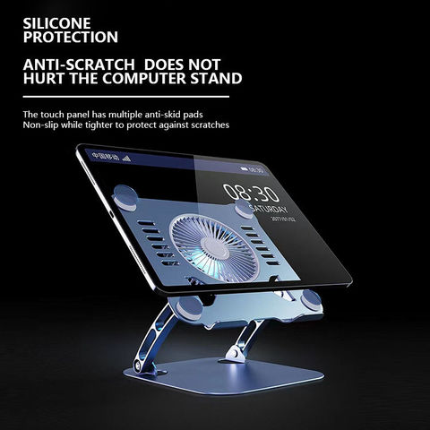 Table ergonomique pour ordinateur portable avec tapis de souris et  ventilateur USB