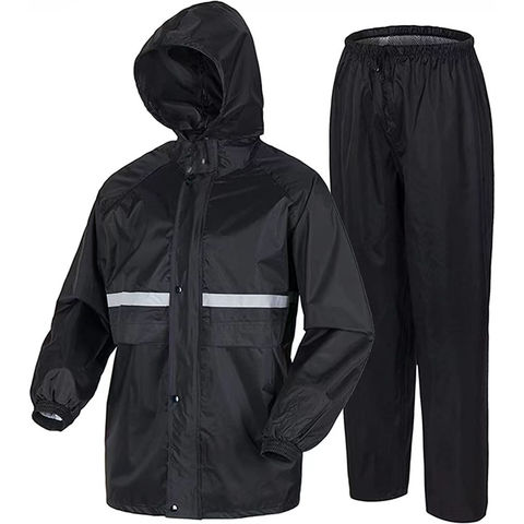 Men's Waterproof Rain Suits Heavy Duty Raincoat Fishing Rain Gear Jacket