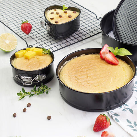 Moules à gâteau en acier au carbone antiadhésifs, lavables au lave-vaisselle, tailles multiples - Moules de cuisson de haute qualité pour l'industrie de la boulangerie
