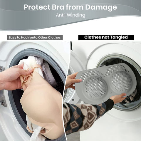 Silicone Bra Washing Bag Lingerie Bags Washing Delicates Silicone Mesh  Lingerie Bags Washer Dryer Machines Protection