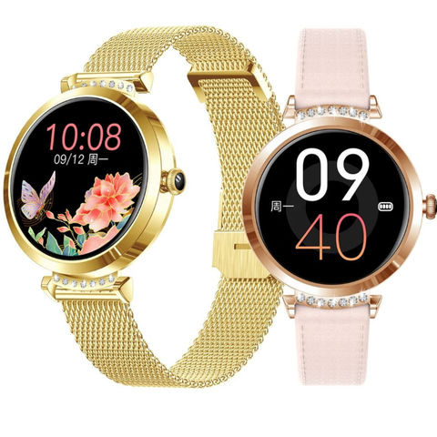 Venta caliente redondo IP68 gw33 Deportes Reloj inteligente mujer