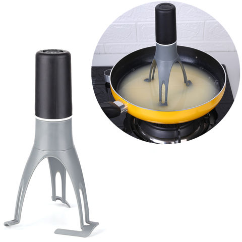 Dropship The Unique Automatic Pan Stirrer - Longer Nylon Legs Kitchen Tools  Automatic Triangle Mixer Whisk to Sell Online at a Lower Price