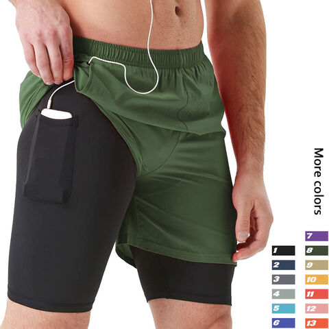 Short de Sport 2 en 1 Personnalisé pour Homme, Anti-Squat, Entraînement et Fitness for sale at factory direct price