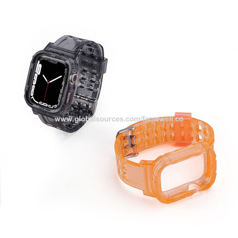 Bracelet Apple Watch pour Iwatch 41/45mm, étui de protection Tpu