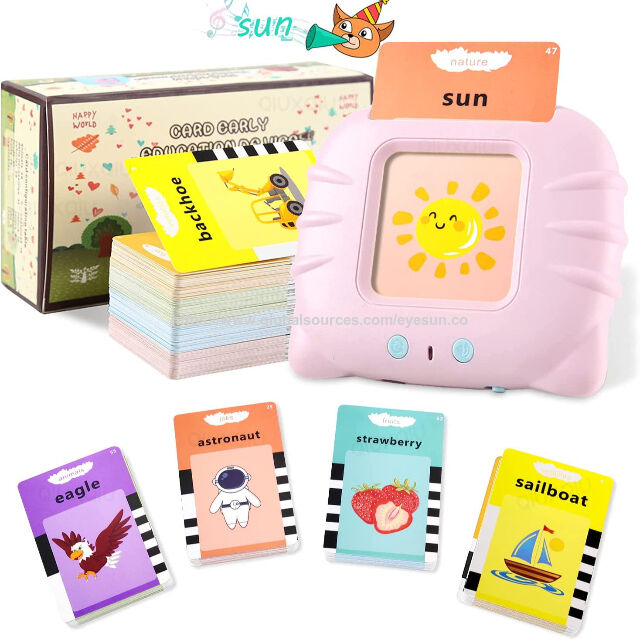 Tarjetas Didácticas Parlantes, Juguetes Educativos para Niños Pequeños, Tarjetas de Aprendizaje Preescolar Audibles for sale at factory direct price
