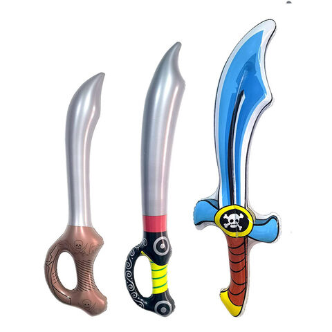 Armes jouets gonflables, épées, marteaux, couteau de pirate pour fête d'anniversaire sur le thème des pirates for sale at factory direct price