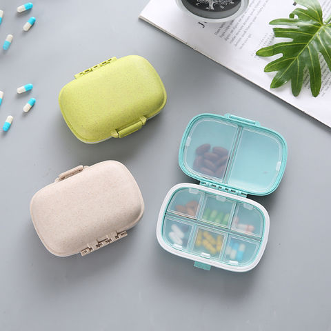 7 Days Pill Medicine Box Weekly Tablet Holder Storage Organizer Container  Case Pill Box Splitters 3 Colors Pill Case Organizer