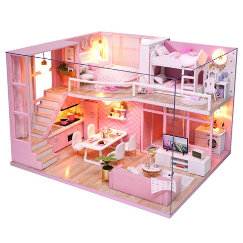 Achetez en gros Miniature Maison De Poupée Avec Meubles Diy, Kit De Modèle  De Mini Appartement Fait à La Main Jouets Créatifs Pour Cadeau Chine et  Poupée Hous à 6.39 USD