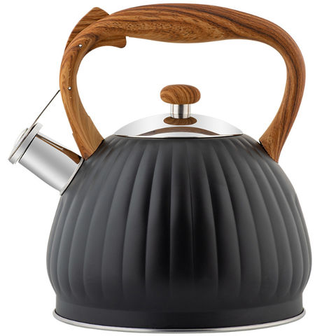 Whistling Tea Kettle Stainless Steel Tea Pot With Handle Stovetop