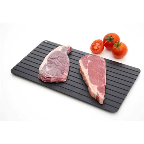 Bandeja de Descongelamento para Carne, Alumínio de Alta Qualidade, Placa para Descongelar Alimentos Congelados Mais Rápido