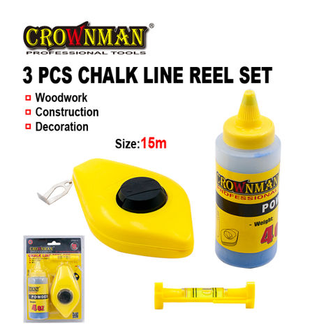 Crownman 3pcs Abs Case Chalk Line Reel Set For Building Use - Buy China  Wholesale Chalk Line Reel Set $1.5