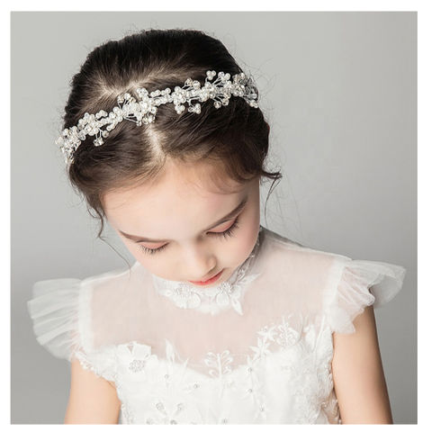 flower girl hair accessories for wedding