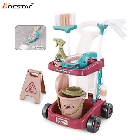 Simulation Broom Mop Children Role Play Game Cleaning Toy Kits Family  Parent-child Interactive Puzzle Toy Pretent Cleaning Tool