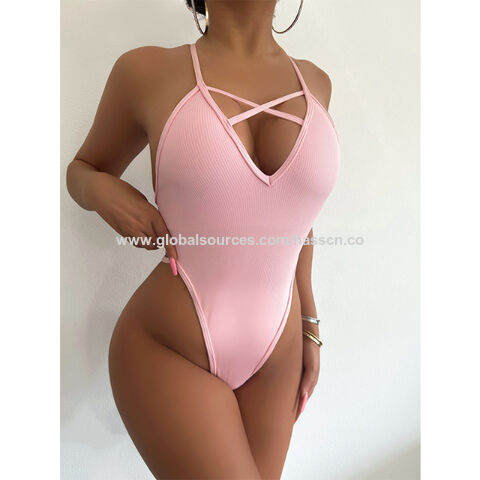 Sexy One Piece Swimsuit Thong Bodysuit