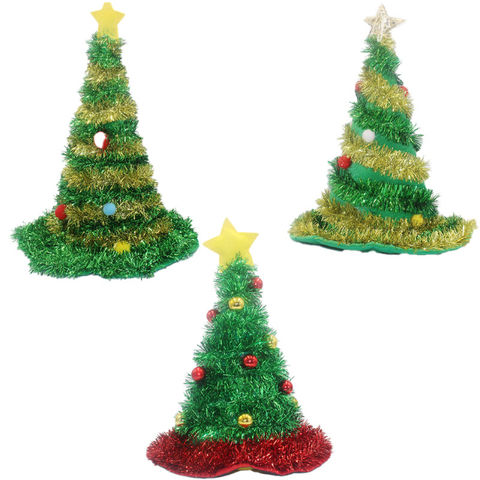 Glitter Christmas Hats Adults 