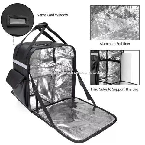 Delivery Tek Black Insulated Food Delivery / Catering Bag - with Removable  Insert - 17 3/4