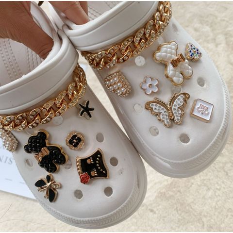 New Brand Shoes Charms Designer Croc Charms Bling Rhinestone Girl
