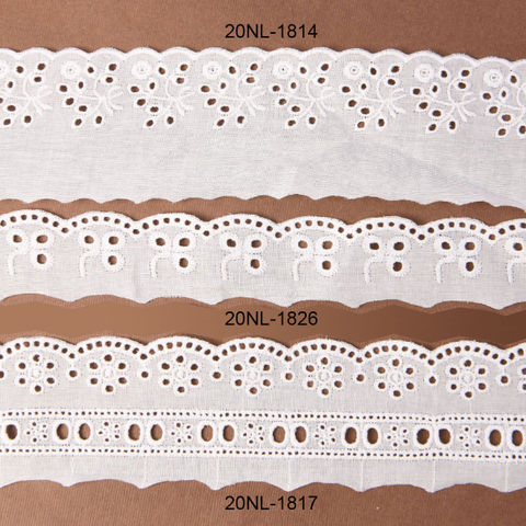 Buy Wholesale China Cotton Embroidered Lace Net Fabric Trim Cotton