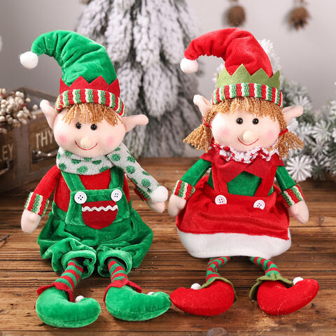 Mainan mewah liburan, Boneka boneka Natal, Elf laki-laki dan perempuan Mainan mewah liburan - Dekorasi yang menyenangkan for sale at factory direct price