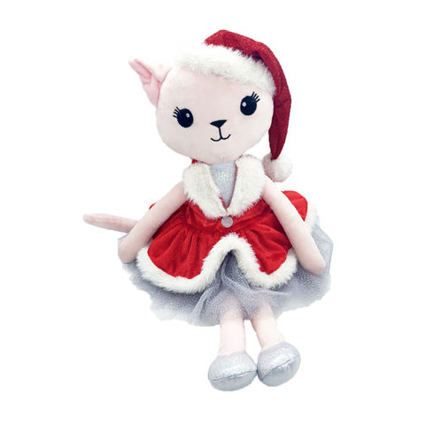 Buy Wholesale China Stuffed Pink Cat Plush Toys In Christmas Hat And Tutu  Dress Soft Kitten Dolls For Girl Presents & Cat Plush Toys at USD 3