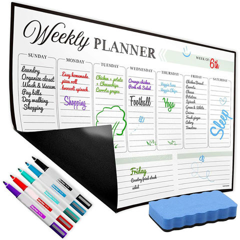 Buy Wholesale China Weekly Planner Factory Oem Magnetic Rubber ...