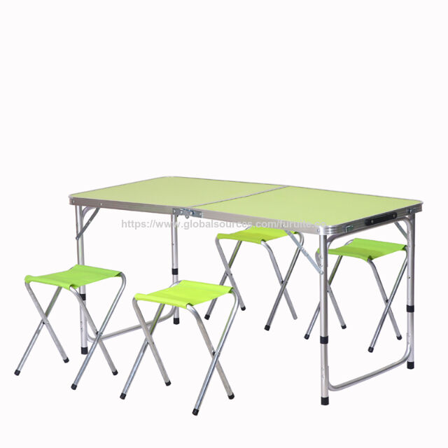 2022 Kundenspezifische runde Tischbein- und Aluminiumlegierungs-Tisch-Hocker-Sets für Camping- und Picknicktische im Freien for sale at factory direct price