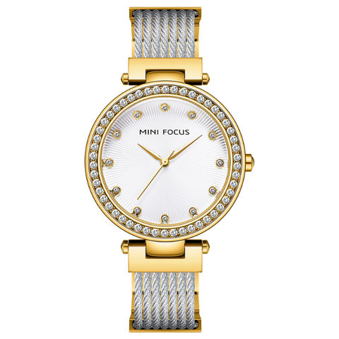 Mini Focus Custom Logo Couple Steel Strap Analog Lady Watch