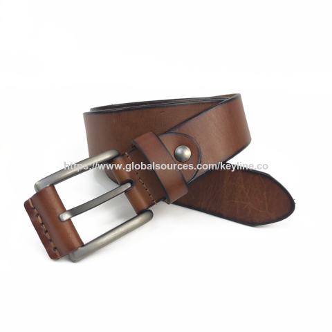 Brown Genuine leather belt casual wear Leather Belt for Men for sale at factory direct price