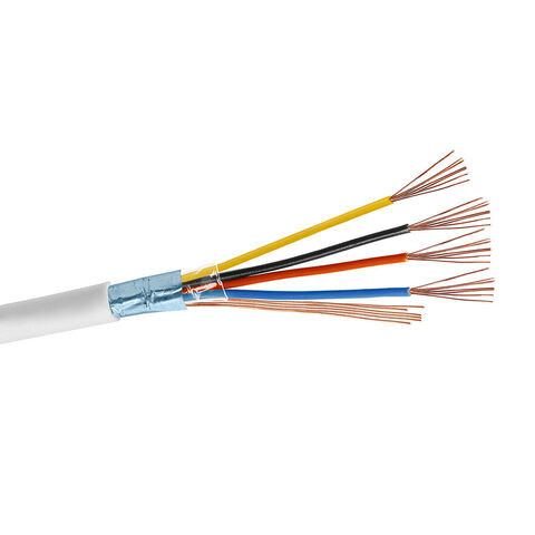 22/4 AWG Alarm- und Sicherheitskabel, Litze, 4-adrig, geschirmt, 100m Rolle - Für Alarmanlagen und Sicherheitstechnik for sale at factory direct price
