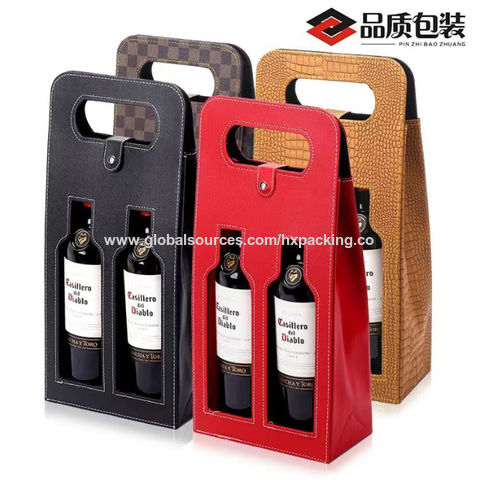 high-end red wine gift packaging bottle