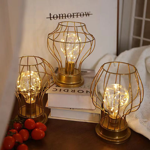 Buy Wholesale China Led Wrought Iron Retro American Small Table Lamp ...