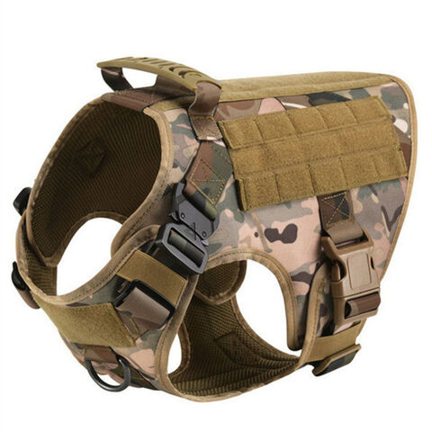 Tactical Dog Harness Adjustable Training K9 Heavy Duty Large Dog