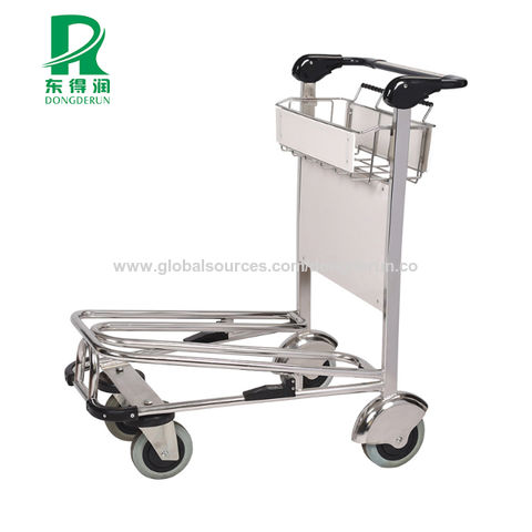 Stainless Steel Airport Luggage Trolley For Intermational Airport