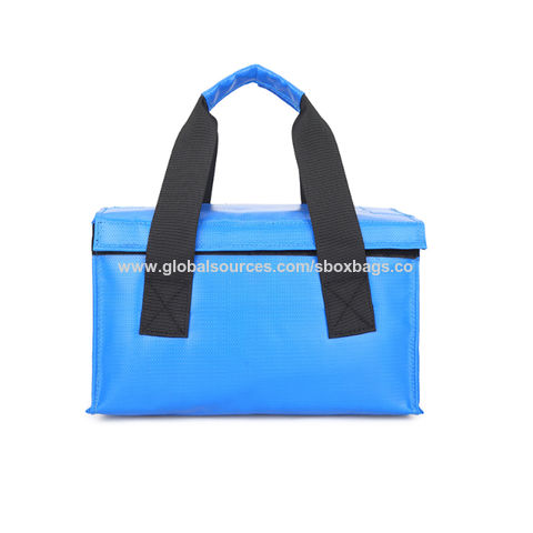 Bolsa ignífuga portátil para baterías de litio, a prueba de explosiones, de gran tamaño y resistente al agua.